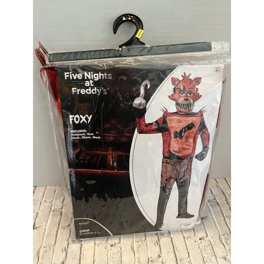 Spirit Five Nights at Freddy's FNAF Foxy Costume Child Sz Med 8-10 Missing Hook
